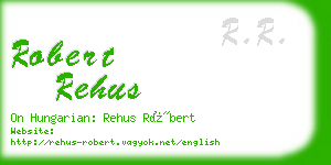 robert rehus business card